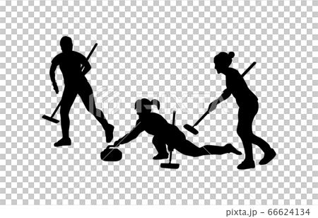 ウィンタースポーツシルエットカーリング6 66624134