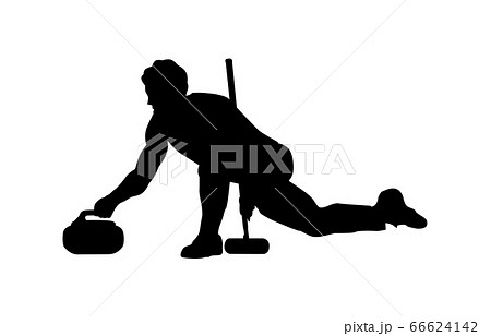 ウィンタースポーツシルエットカーリング1 66624142