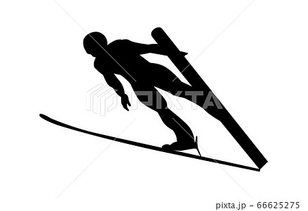 ウィンタースポーツシルエットノルディック複合1 ウィンタースポーツシルエットノルディック複合1 66625275