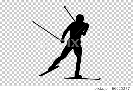 Winter sports silhouette Nordic composite 2 66625277