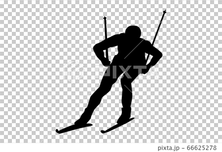 Winter sports silhouette Nordic composite 3 66625278