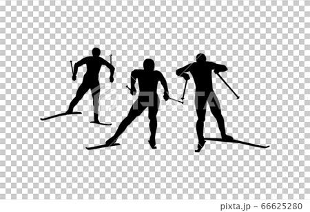 冬季運動剪影北歐複合材料5 冬季運動剪影北歐複合材料5 66625280
