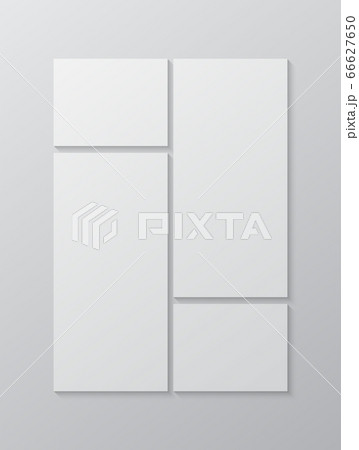 Vector empty collage eight frames, images photo Vector empty collage eight frames, images photo 66627650