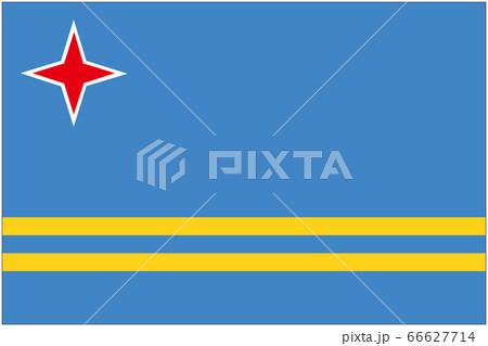 アルバの国旗 アルバの国旗 66627714