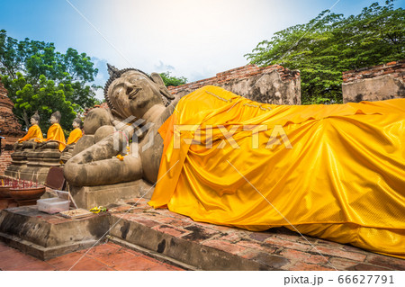 Buddha statue at Wat Phutthaisawan Temple in Ayutthaya, Thailand 66627791