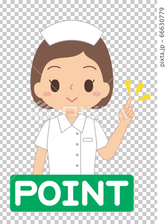 傳達單詞POINT的護士圖標 傳達單詞POINT的護士圖標 66630779