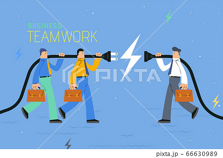 Business teamwork flat design Business teamwork flat design 66630989