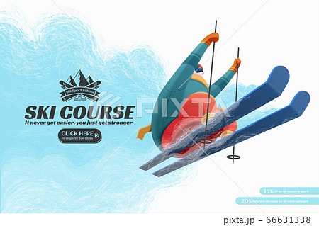 Ski resort course ads 66631338