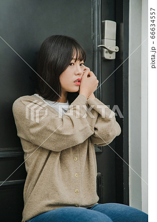 Young asian woman's Daily life concept. Enjoying daily routine 212 Young asian woman's Daily life concept. Enjoying daily routine 212 66634557