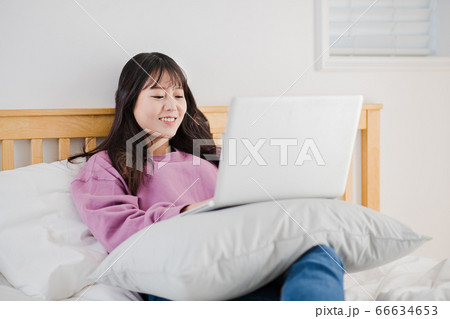Young asian woman's Daily life concept. Enjoying daily routine 077 Young asian woman's Daily life concept. Enjoying daily routine 077 66634653