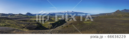 Panoramic view on majestic Markarfljotsgljufur 66636229