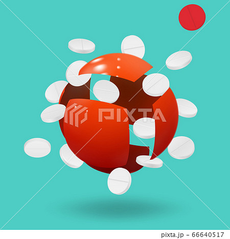 Nanomedicine. Modern technologies. Modern medicine. Vector 66640517