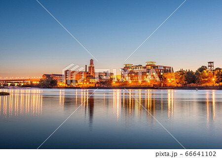 Columbus, Georgia, USA downtown skyline on the 66641102