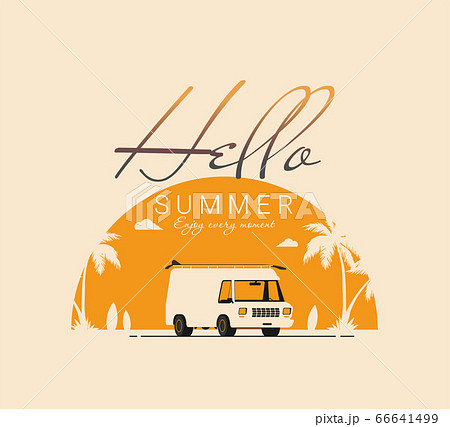 Summer holidays vector illustration,flat design Summer holidays vector illustration,flat design 66641499