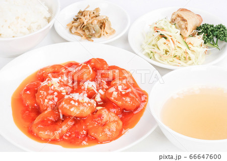 エビチリ定食 66647600