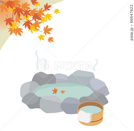 岩風呂＿秋紅葉02 66647622