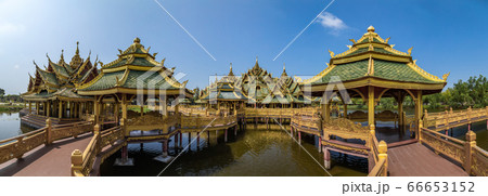 Temples in Ancient City Muang Boran in Bangkok Thailand 66653152