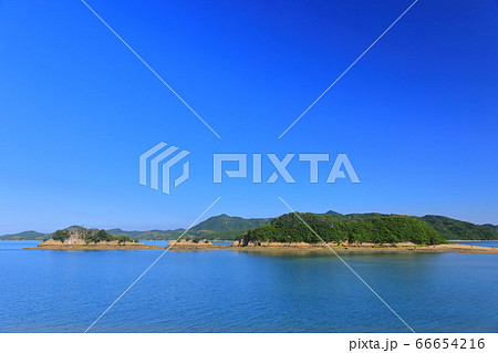 【愛媛県】海割れ時の甘崎城（海中縄張り） 66654216