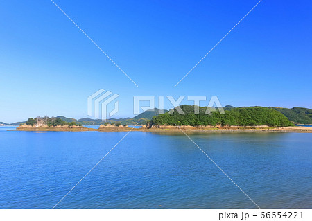 【愛媛県】海割れ時の甘崎城（海中縄張り） 66654221