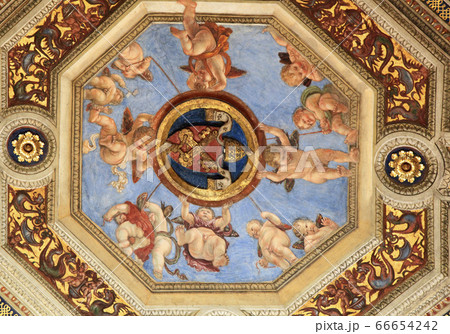 Raphael Rooms (Stanze di Raffaello) detail, Vatican, Rome, Italy 66654242