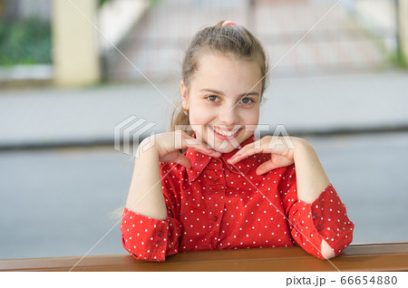 Smile, show only the beauty. Cute small child with Smile, show only the beauty. Cute small child with 66654880