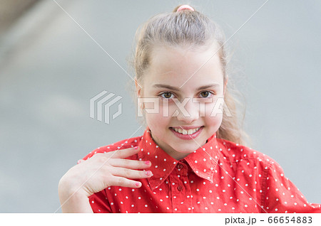 Tender small kid smiling beautiful face. Happiness 66654883