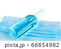 Blue medical face mask and antiseptic spray 66654982