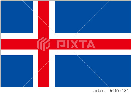 アイスランド　国旗