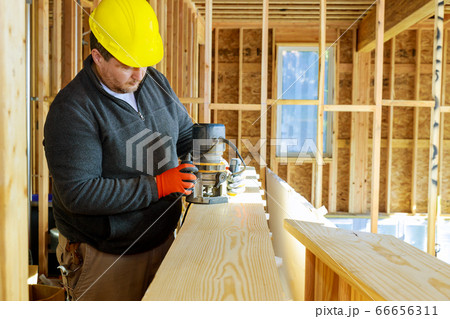 Carpenter milled with woodworking router on Carpenter milled with woodworking router on 66656311
