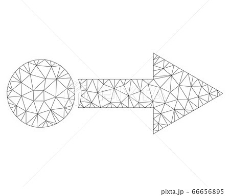 Mesh Vector Pull Right Icon 66656895