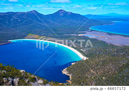 エイモス山頂から見たワイングラスベイ エイモス山頂から見たワイングラスベイ 66657172