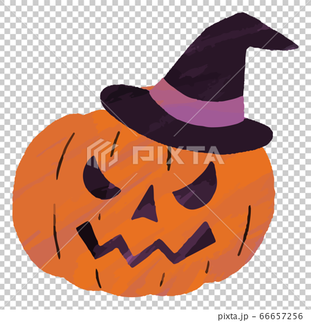 ジャックオーランタン おばけかぼちゃ かぼちゃ イラストのイラスト素材 66657256 Pixta