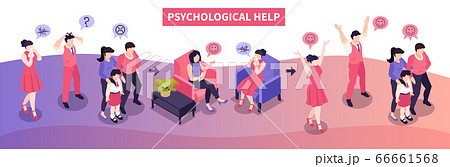 Psychological Help Isometric Composition 66661568