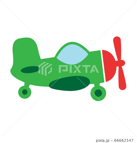 Plane toy icon. Aircraft airplane vector icon isolated on white background Plane toy icon. Aircraft airplane vector icon isolated on white background 66662547