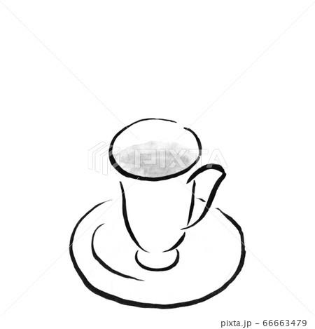 紅茶(墨の手描きイラスト) 紅茶(墨の手描きイラスト) 66663479