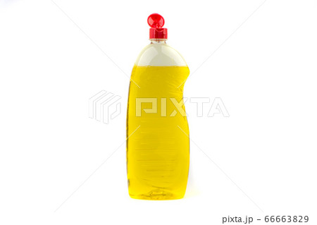 Dishwashing liquid detergent or soap in plastic bottle Dishwashing liquid detergent or soap in plastic bottle 66663829
