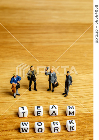 little miniature figurines with little dices team work little miniature figurines with little dices team work 66664068