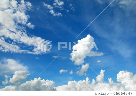 sky and white clouds background. 66664547
