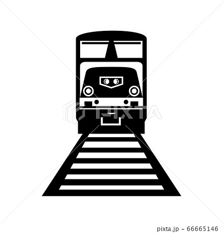 Diesel Locomotive Train Front View Retro Black and Diesel Locomotive Train Front View Retro Black and 66665146