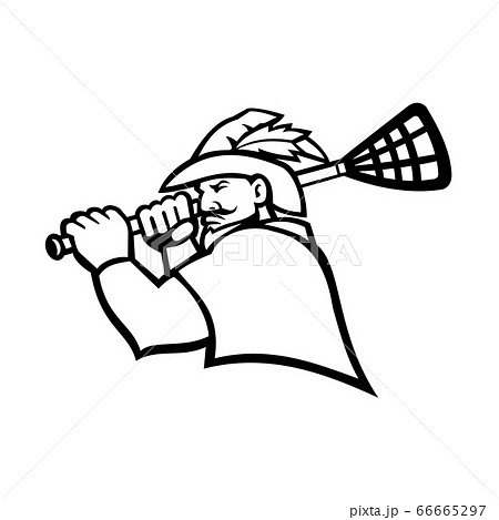 Robin Hood or Green Archer With Lacrosse Stick Robin Hood or Green Archer With Lacrosse Stick 66665297