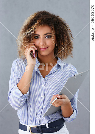 Beautiful black woman portrait. Beautiful black woman portrait. 66665676