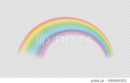 Colored rainbow fantasy symbol isolated on checkered background. 66666363