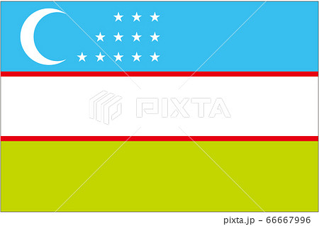 ウズベキスタン　国旗