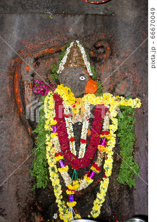 Flower Decked Anjaneya, Ramagiri Flower Decked Anjaneya, Ramagiri 66670049