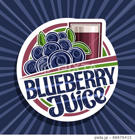 Vector logo for Blueberry Juice 66670415