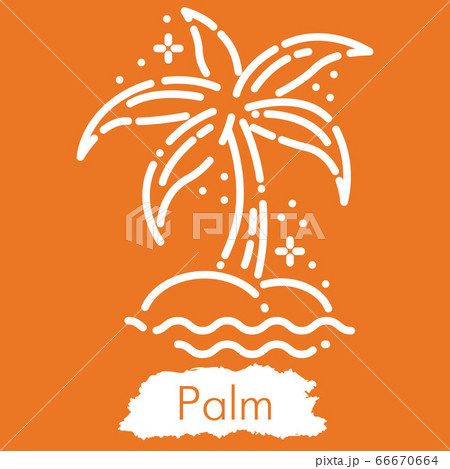 Illustration isolated on orange background. Line style vector Illustration isolated on orange background. Line style vector 66670664