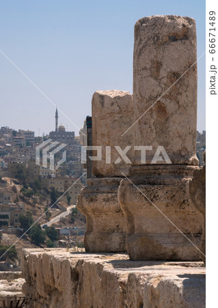 Ruins in Amman citadel Ruins in Amman citadel 66671489