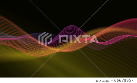 Abstract music wave technology background. Music background with geometric line pattern. Futuristic technology style. 66678957