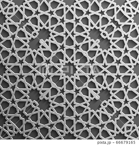 Seamless islamic pattern 3d . Traditional Arabic design element. Seamless islamic pattern 3d . Traditional Arabic design element. 66679165