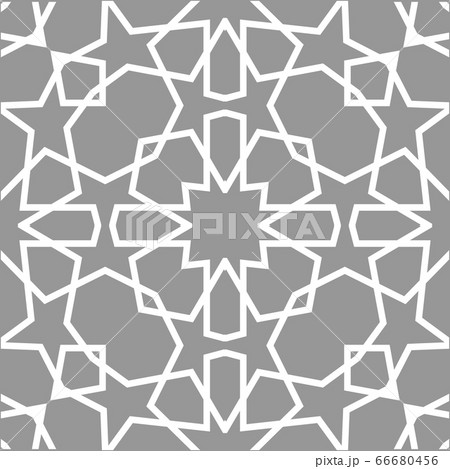 Geometric arabic seamless pattern. Abstract islamic vector background. 66680456
